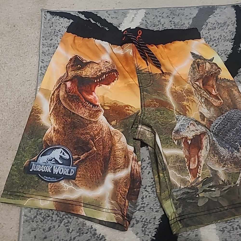 Jurassic World Dinosaur Swimsuit Swim Trunk Boy 10/12